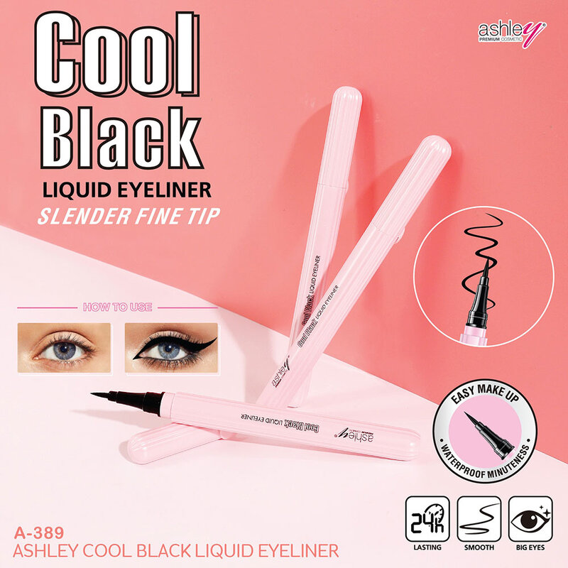 Ashley Cool Black Liquid Eyeliner 1g