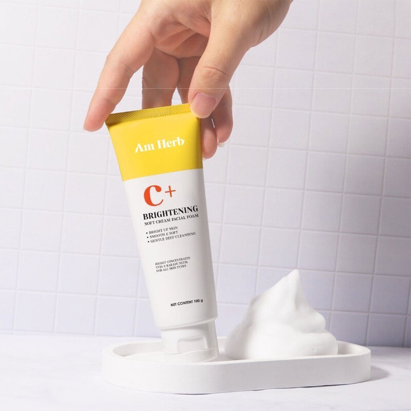 Am Herb Brightening Soft Cream Facial Foam 100g