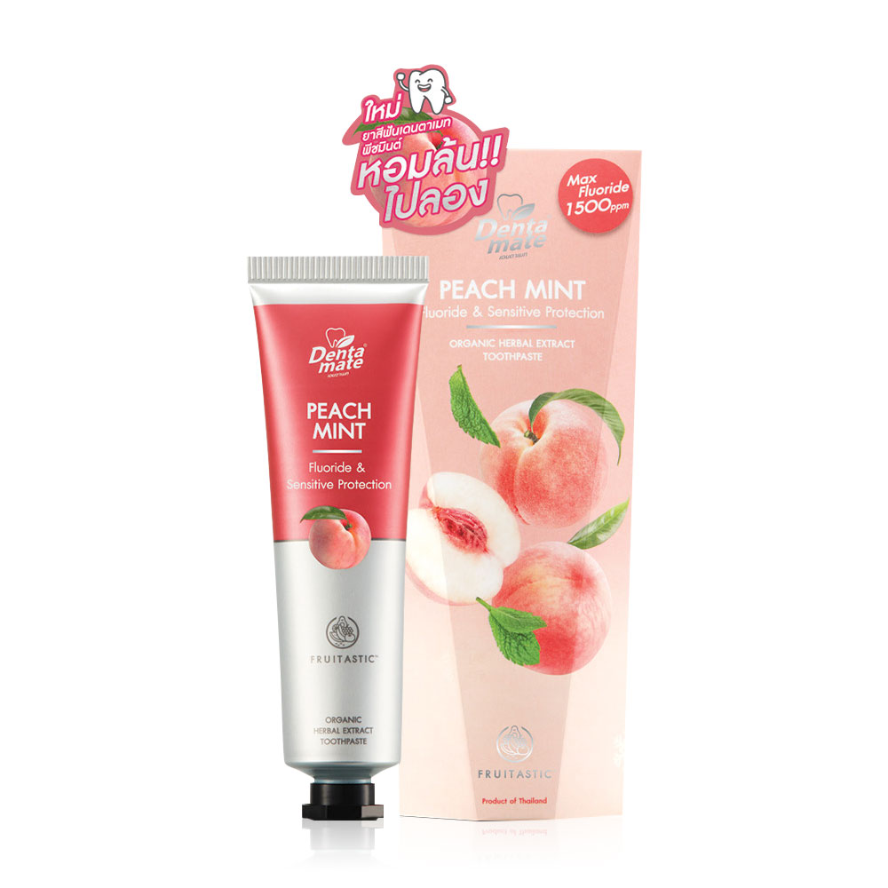 Dentamate Peach Mint Herbal Extract Toothpaste 70g