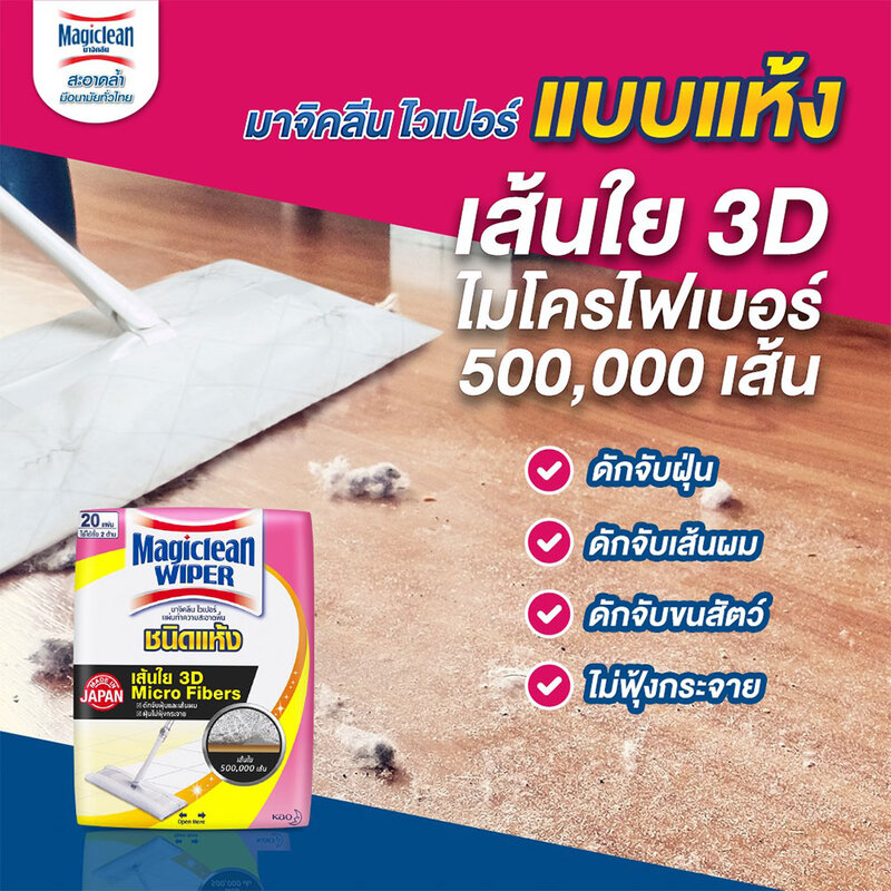 Magiclean Wiper Dry Sheet 40 Sheets