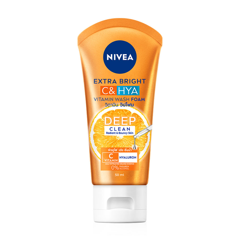 [Free Gift] NIVEA Extra Bright C&Hya Vitamin Wash Foam 50ml