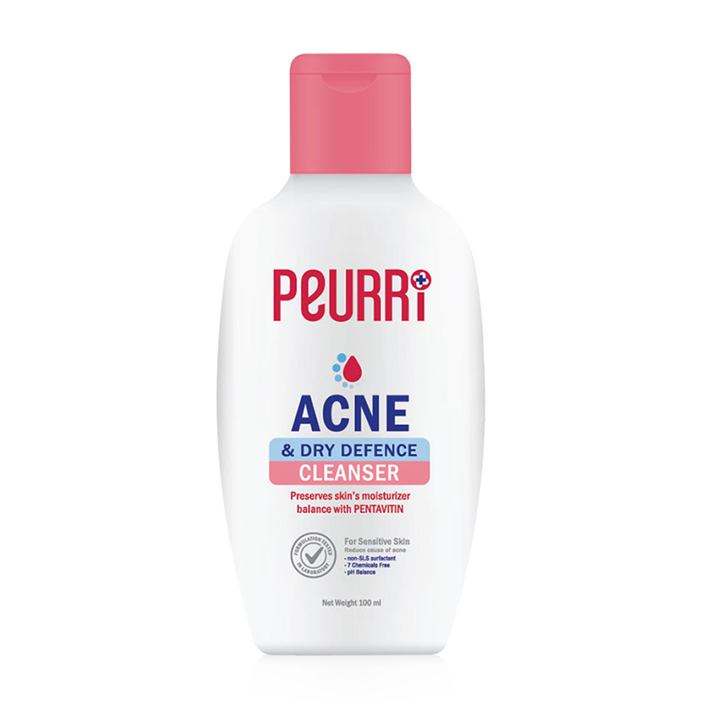 Peurri Acne & Dry Defence Cleanser 100ml ( สินค้าหมดอายุ : 2026.01.31 ) 