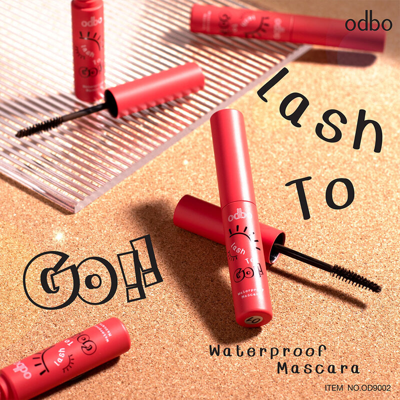 ODBO Lash To Go Waterproof Mascara 4g #01 Black ( สินค้าหมดอายุ : 2025.12.01 ) 