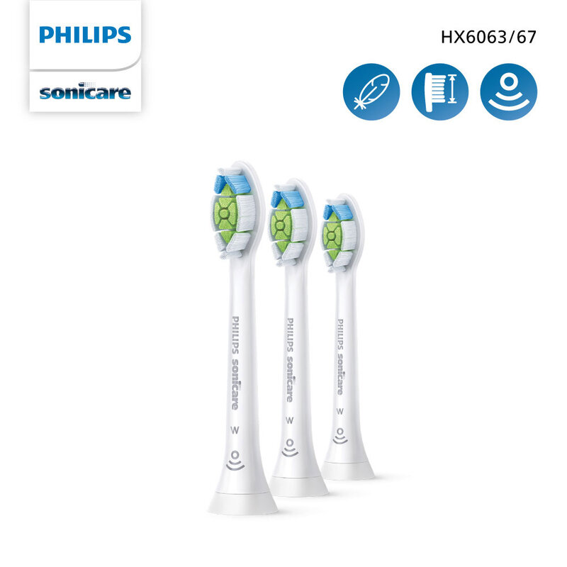 Philips Sonicare W2 Optimal White Toothbrush Heads [3pcs] #HX6063/67