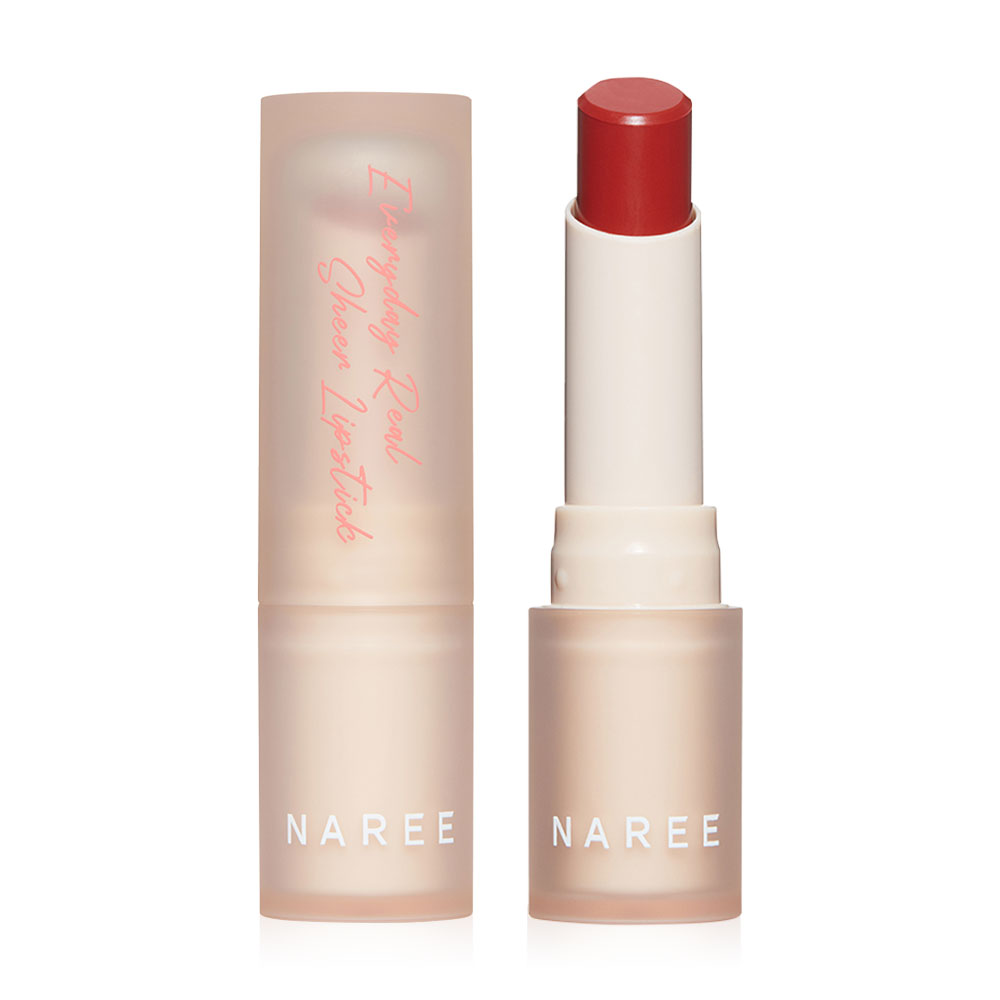 Naree Everyday Real Sheer Lipstick 3.5g #205 Vacation Time ( สินค้าหมดอายุ : 2026.01.01 ) 