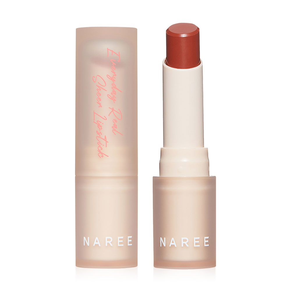 Naree Everyday Real Sheer Lipstick 3.5g #206 Coffee Break ( สินค้าหมดอายุ : 2026.01.01 ) 