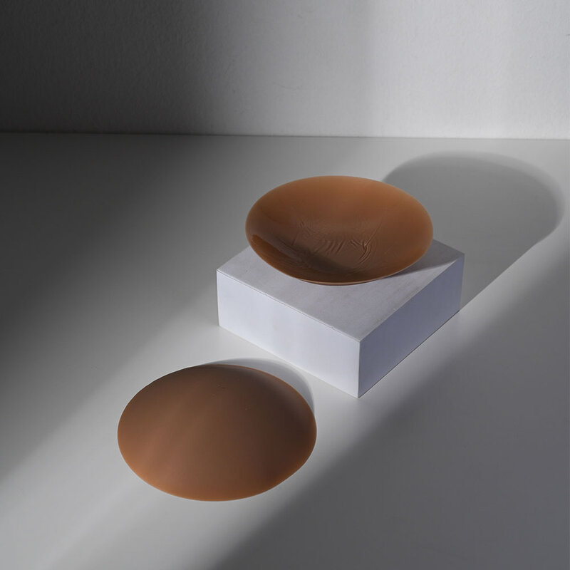 Feyre Silica Gel Adhesive Nipple Covers 7cm #Coffee