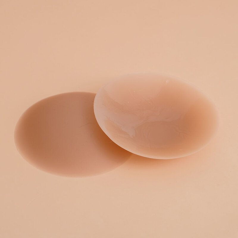 Feyre Silica Gel Adhesive Nipple Covers 7cm #Coffee