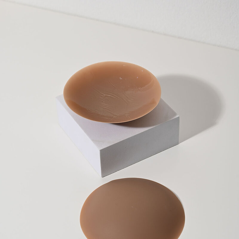 Feyre Silica Gel Adhesive Nipple Covers 7cm #Coffee