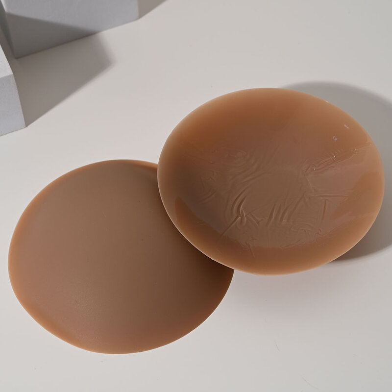 Feyre Silica Gel Adhesive Nipple Covers 10cm #Coffee