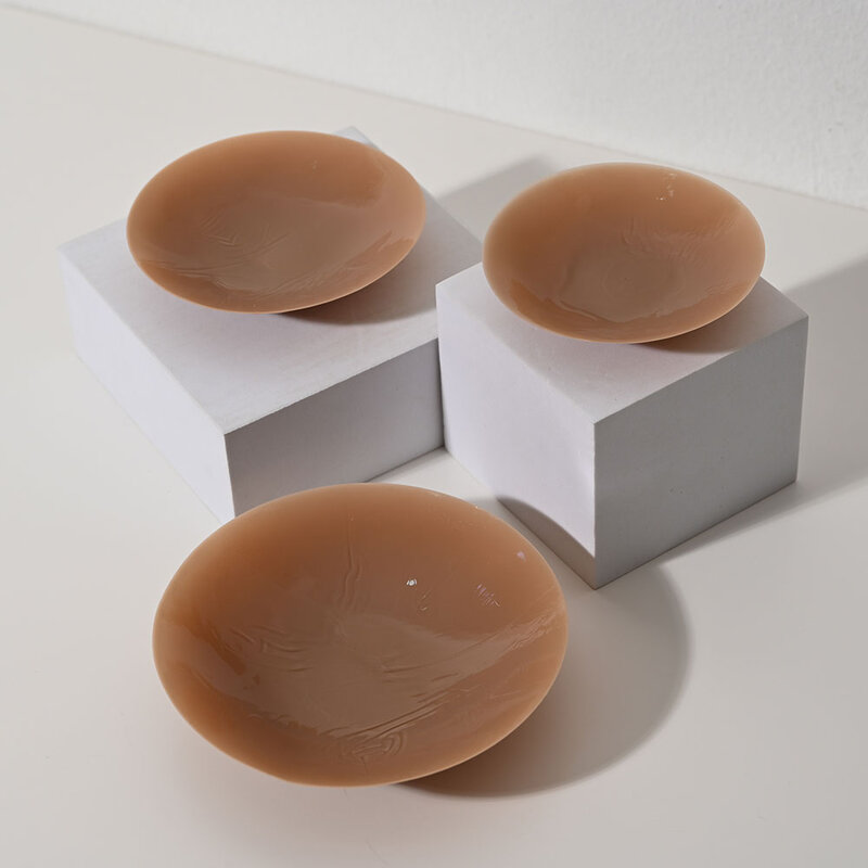 Feyre Silica Gel Adhesive Nipple Covers 10cm #Coffee