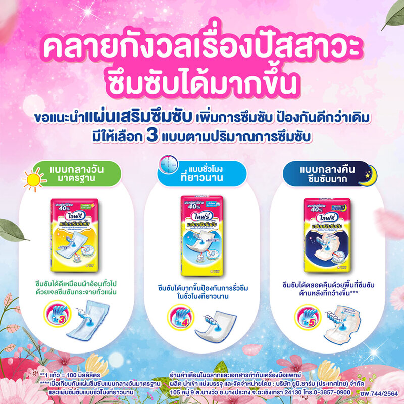 Lifree Sub Pads Super 36pcs ( สินค้าหมดอายุ : 2026.01.01 ) 