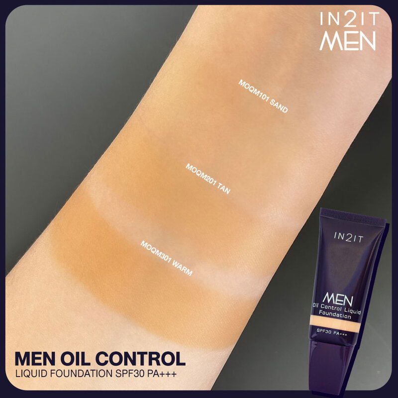 In2It Men Oil Control Liquid Foundation SPF30 PA+++ 15g #MOQM101 Sand
