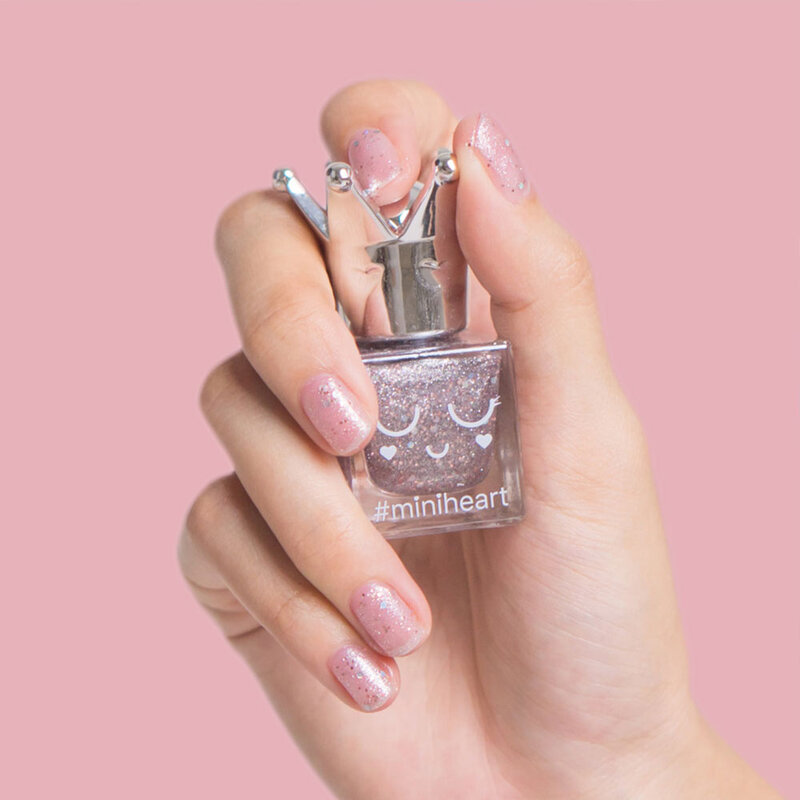 Miniheart Special Nail Colour 11ml #SP10-Pink Glitter