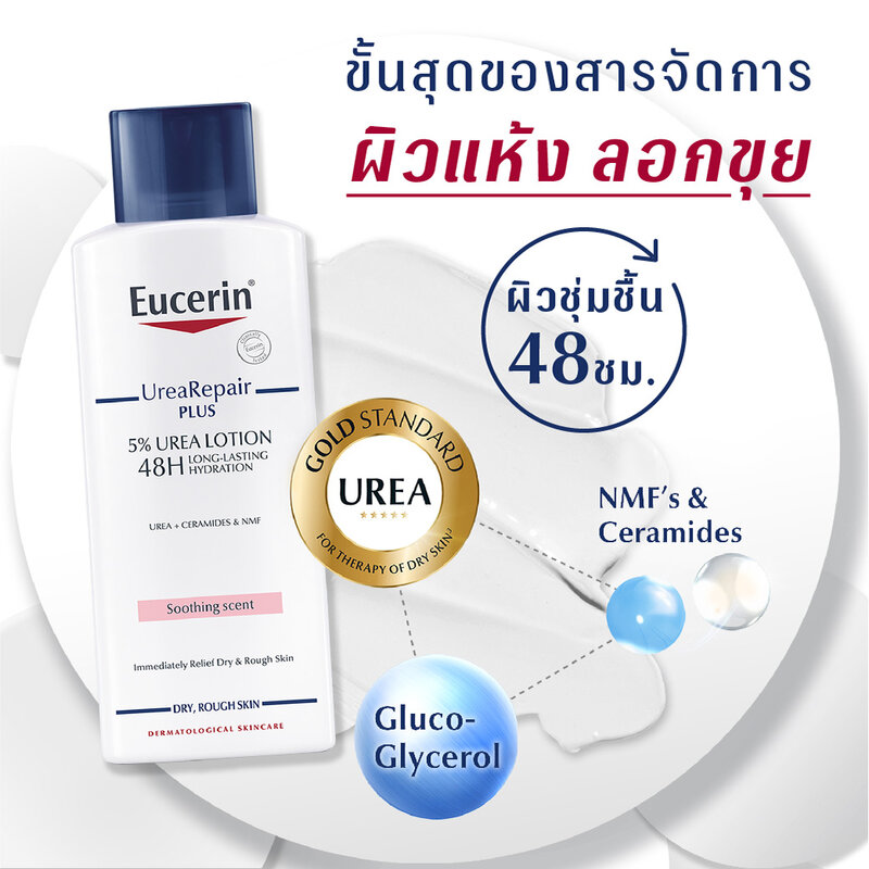 Eucerin Urea Repair Plus 5% Urea Lotion 250ml ( สินค้าหมดอายุ : 2025.10.31 ) 