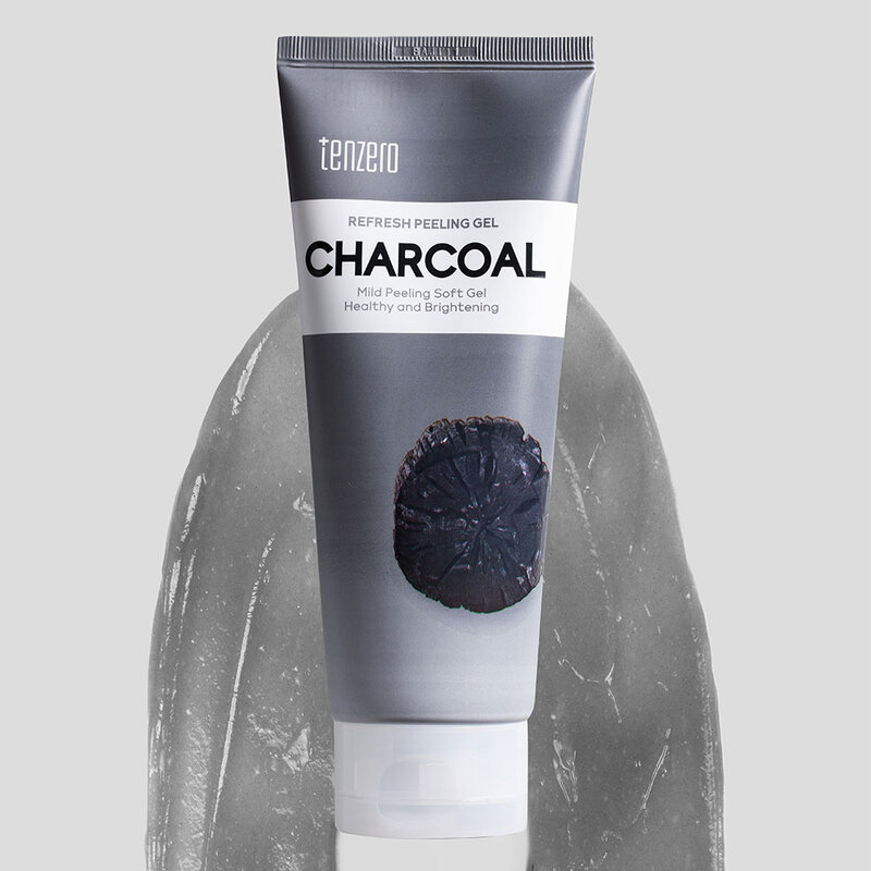 TENZERO Refresh Peeling Gel 180ml #Charcoal ( สินค้าหมดอายุ : 2025.11.28 ) 
