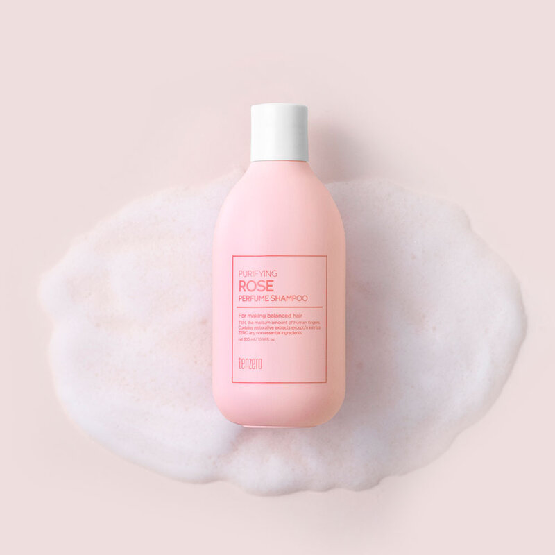 TENZERO Purifying Perfume Shampoo 300ml #Rose ( สินค้าหมดอายุ : 2025.08.31 ) 