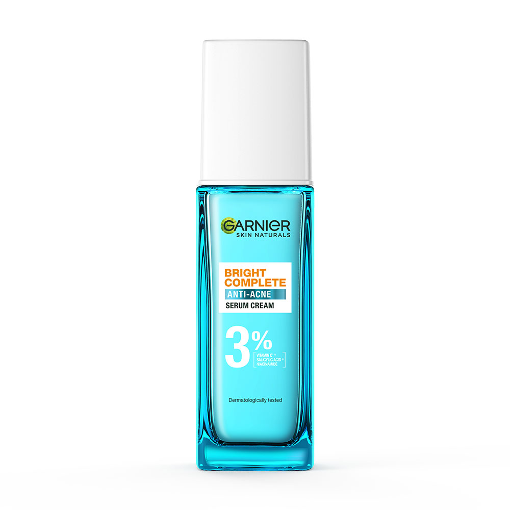 Garnier Skin Naturals Bright Complete Anti-Acne Serum Cream 30ml ( สินค้าหมดอายุ : 2026.03.01 ) 