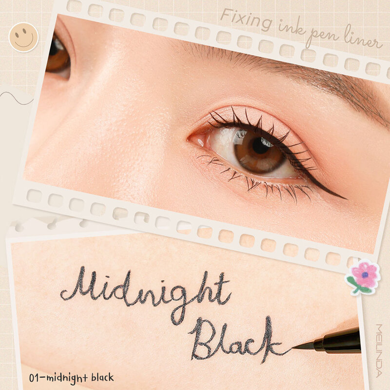 Mei Linda Fixing Ink Pen Liner 0.65g #01 Midnight Black