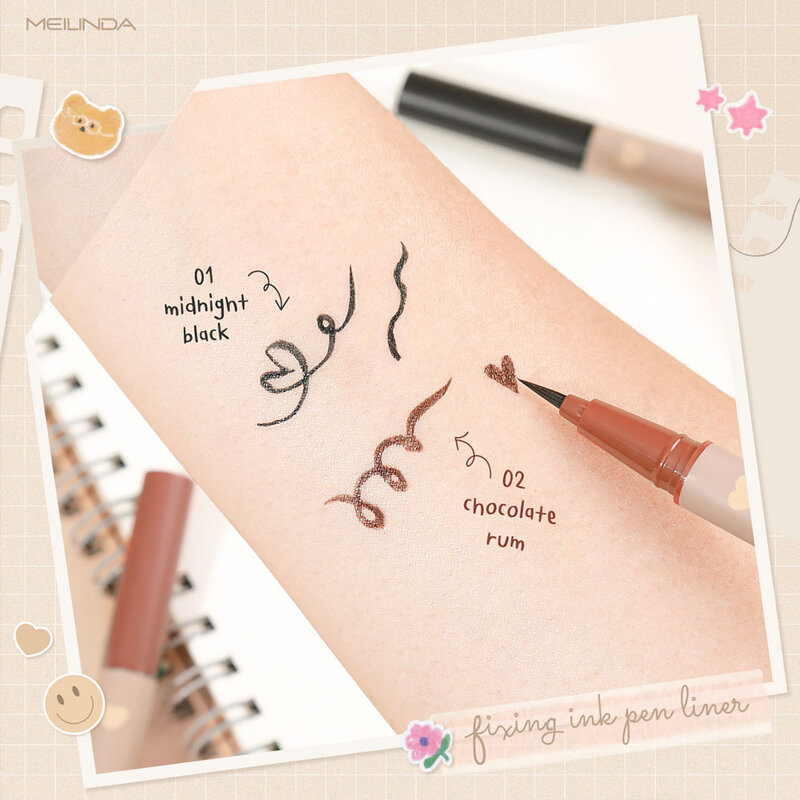 Mei Linda Fixing Ink Pen Liner 0.65g #02 Chocolate Rum