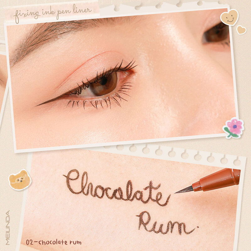 Mei Linda Fixing Ink Pen Liner 0.65g #02 Chocolate Rum