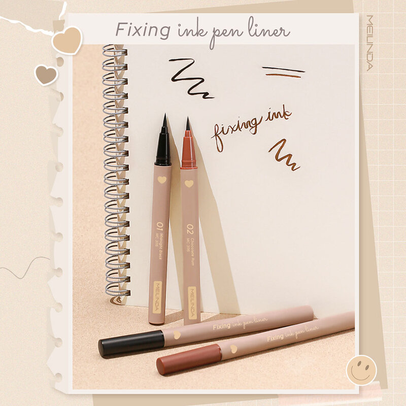 Mei Linda Fixing Ink Pen Liner 0.65g #02 Chocolate Rum