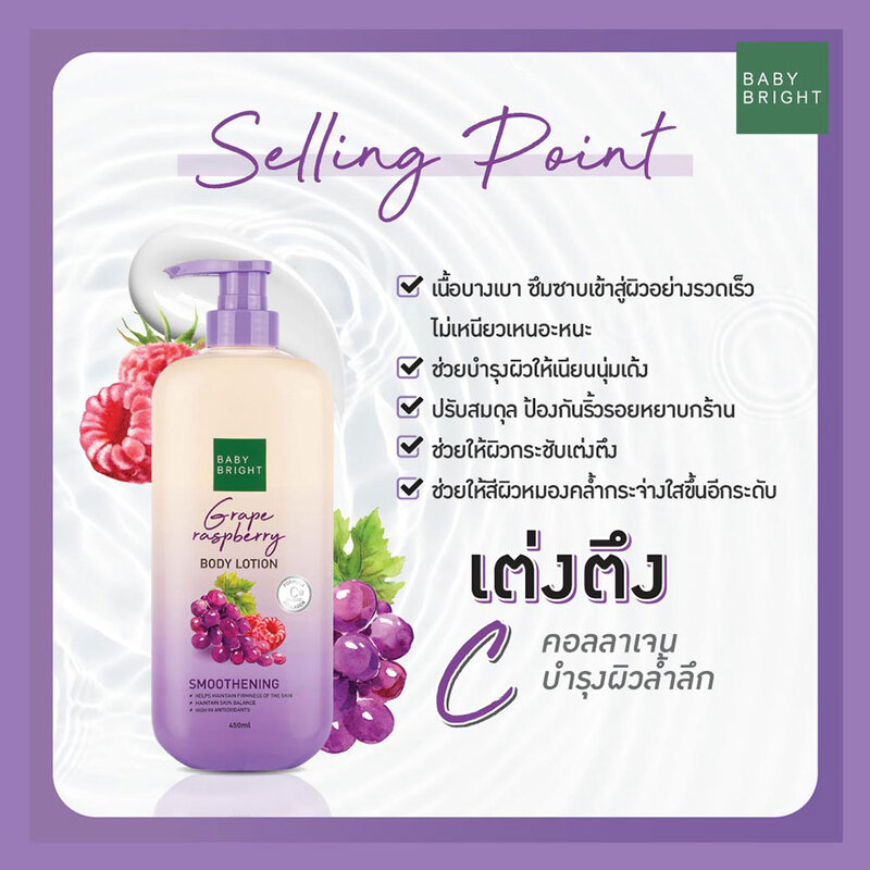 Baby Bright Grape Raspberry Body Lotion 450ml