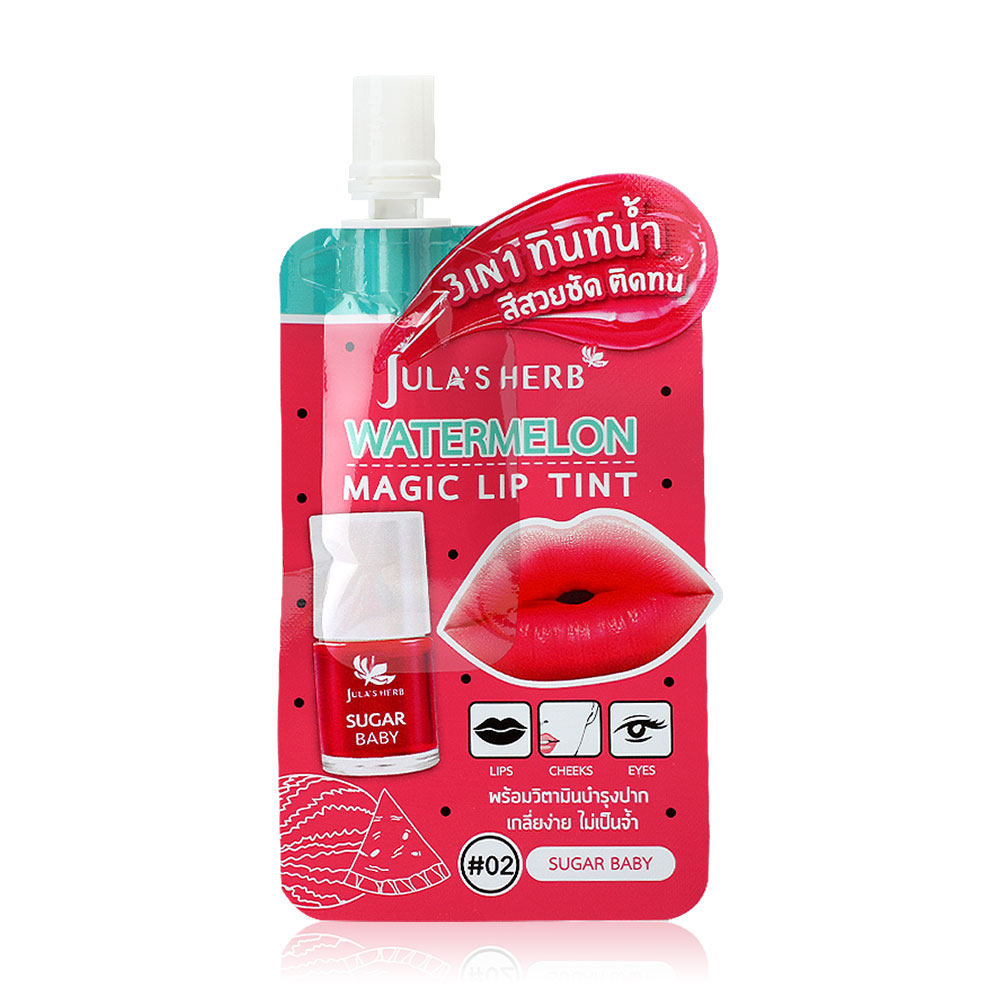 Julas Herb Watermelon Magic Lip Tint 2g #02 Sugar Baby