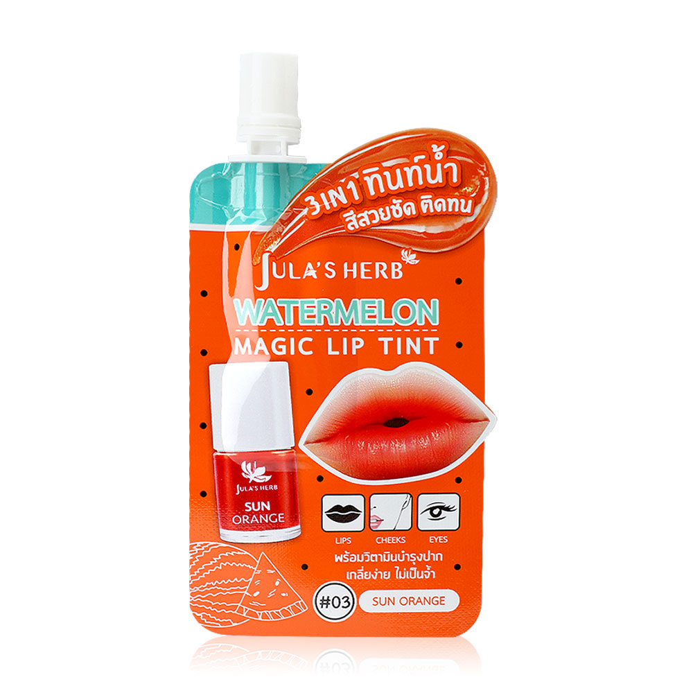 Julas Herb Watermelon Magic Lip Tint 2g #03 Sun Orange