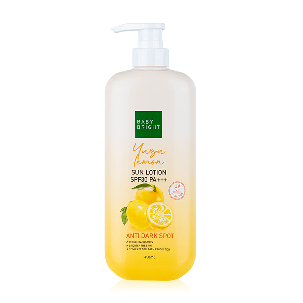 Baby Bright Yuzu Lemon Sun Lotion SPF30 PA+++ 450ml
