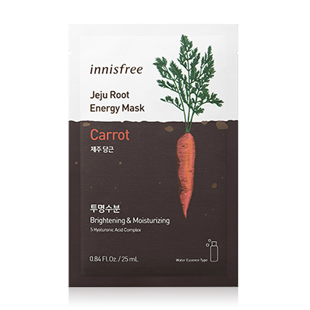 [Free Gift] Innisfree Jeju Root Energy Mask Carrot 25ml ( สินค้าหมดอายุ : 2025.09.16 ) 