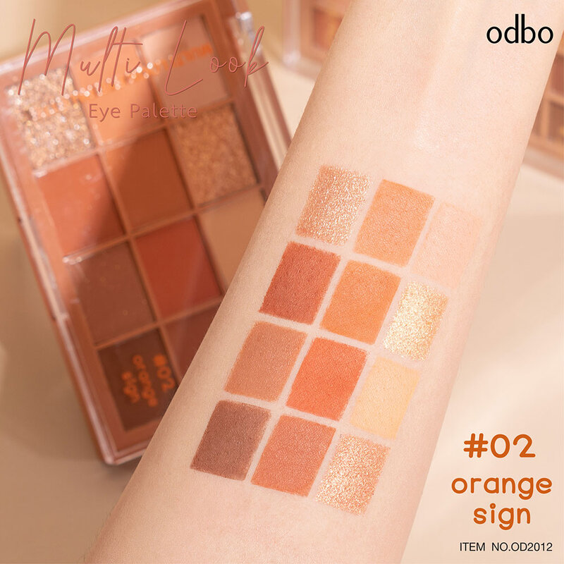 ODBO Multi Look Eye Palette 10g #02 Orange Sign