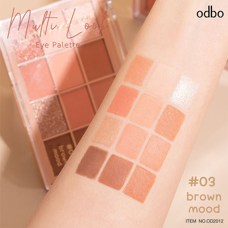 ODBO Multi Look Eye Palette 10g #03 Brown Mood