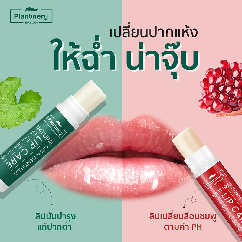 Plantnery Pomegranate Natural Lip Balm 5g