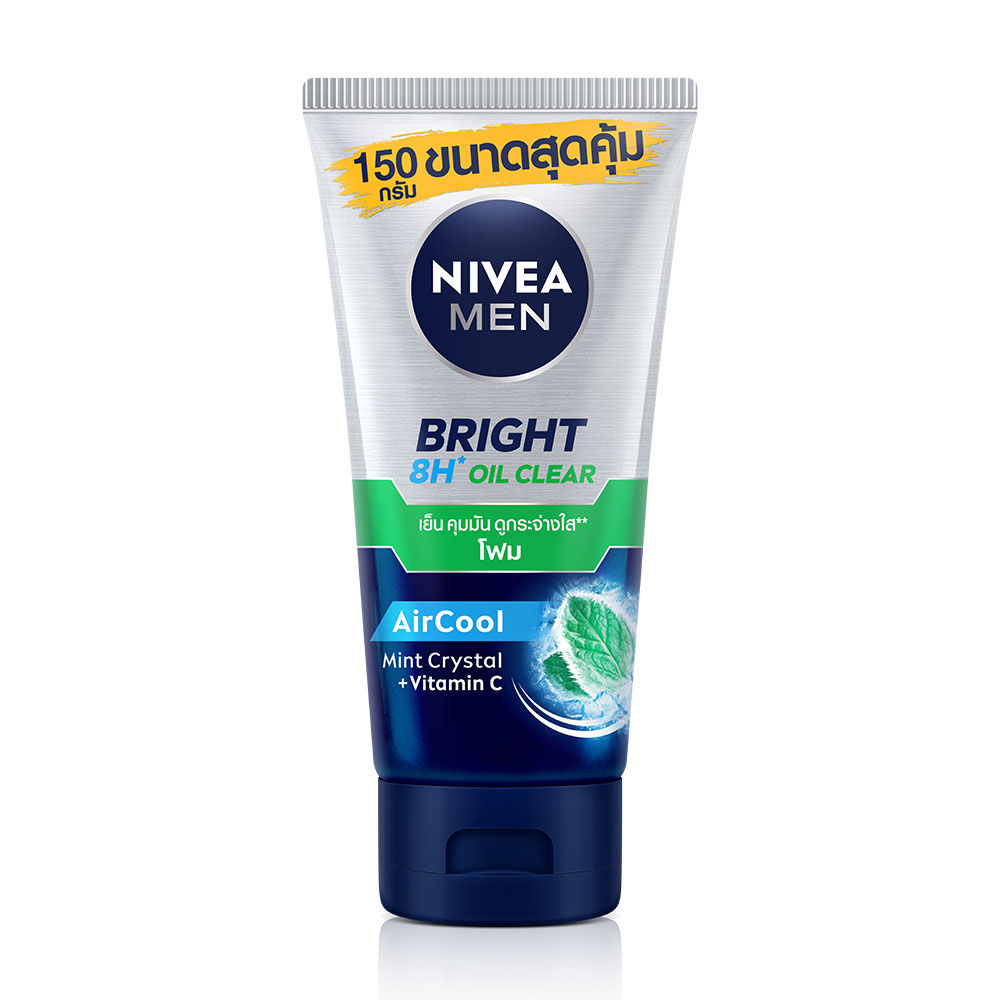 NIVEA Men Bright Oil Clear Face Foam 150g