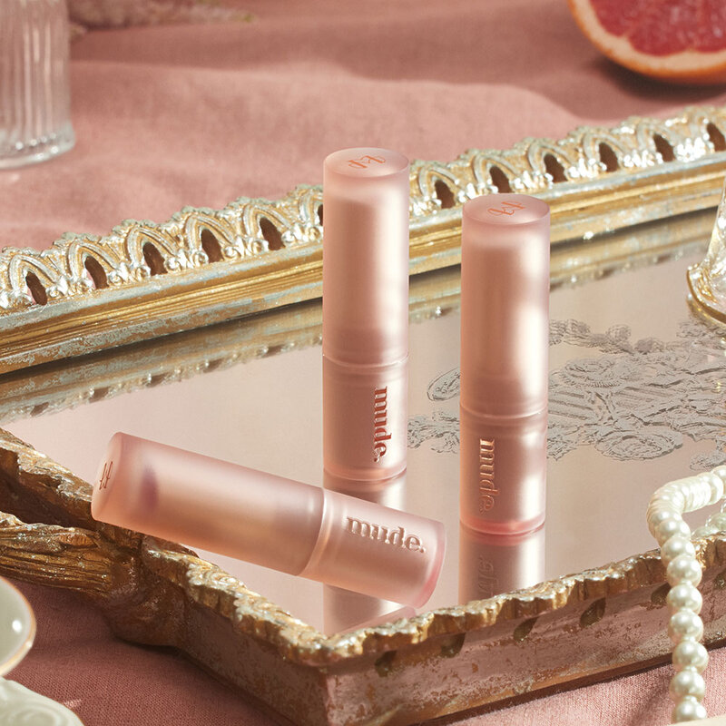 mude. Bare Shine Lip Balm 5g #02 Cozy Coral