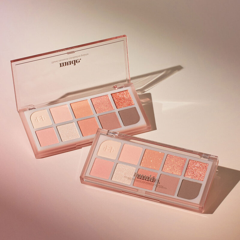 mude. Shawl Moment Eyeshadow Palette 7g #03 Peach Memory ( สินค้าหมดอายุ : 2026.01.24 ) 