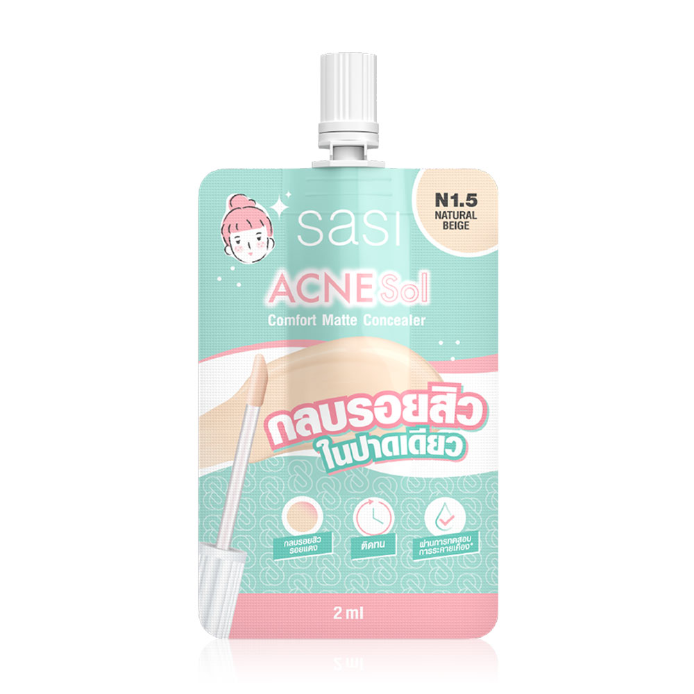 SASI Acne Sol Comfort Concealer 2ml #N1.5 Natural Beige