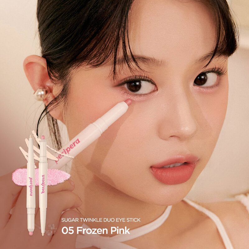 Peripera Sugar Twinkle Duo Eye Stick #05 Frozen Pink