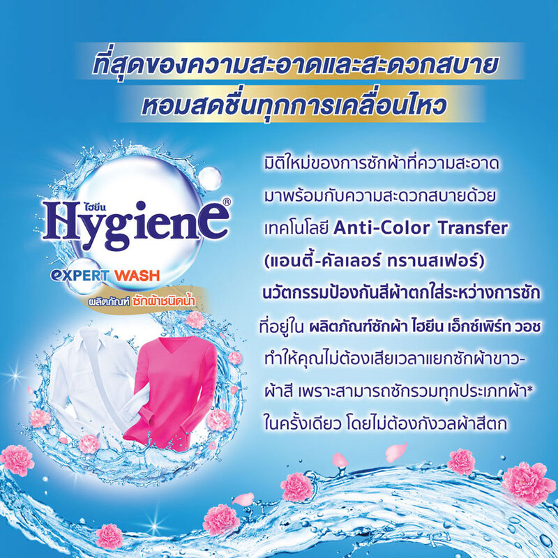 Hygiene Expert Wash Liquid Detergent Anti-Color Transfer Sunny Fresh 520ml