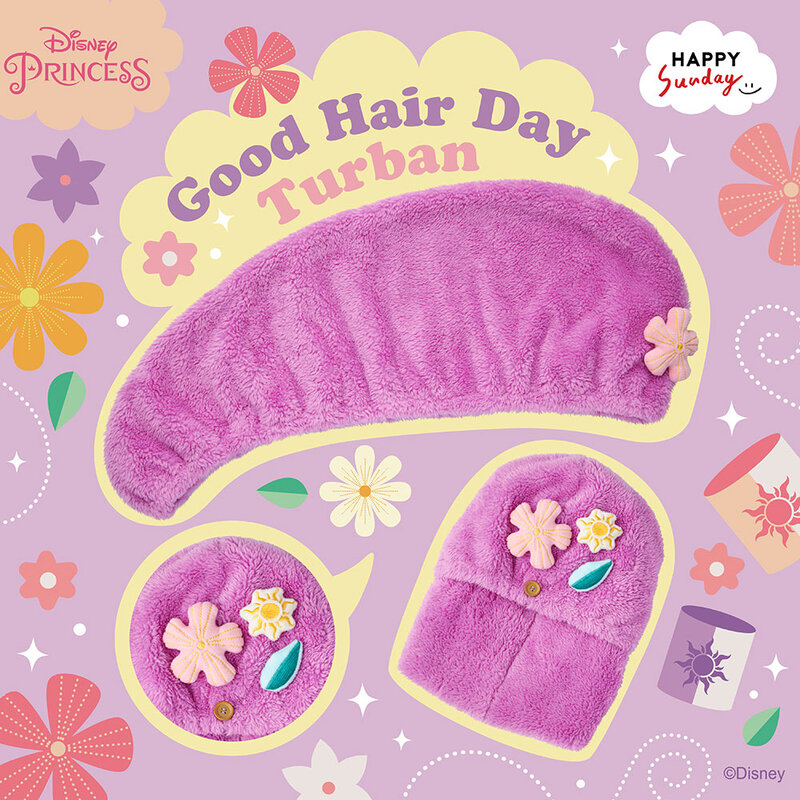 HAPPY SUNDAY Good Hair Day Turban 1pc ( สินค้าหมดอายุ : 2026.01.01 ) 