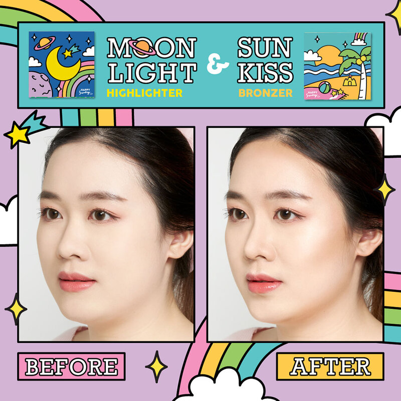 HAPPY SUNDAY Happy Moonlight Highlighter 7g ( สินค้าหมดอายุ : 2025.10.02 ) 