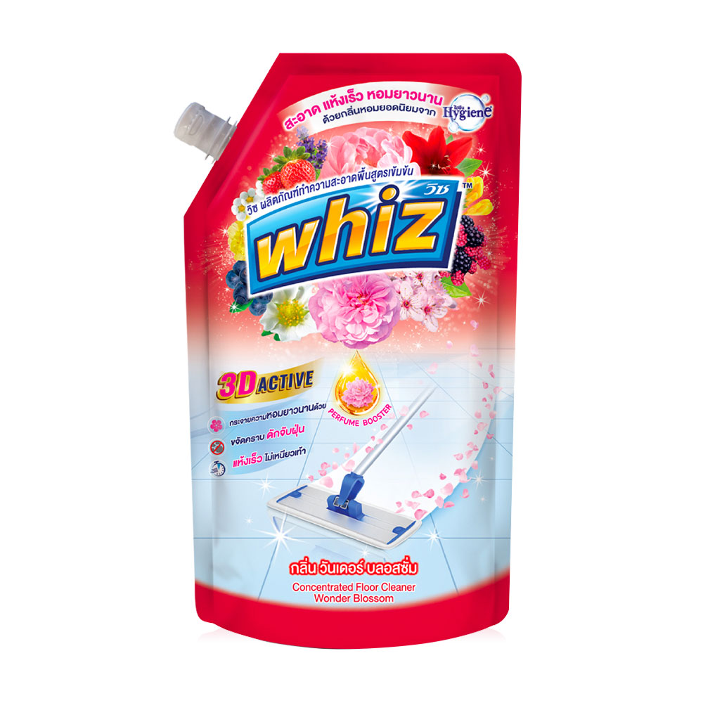 Whiz Floor Cleaner 3D Active 650ml #Wonder Blossom