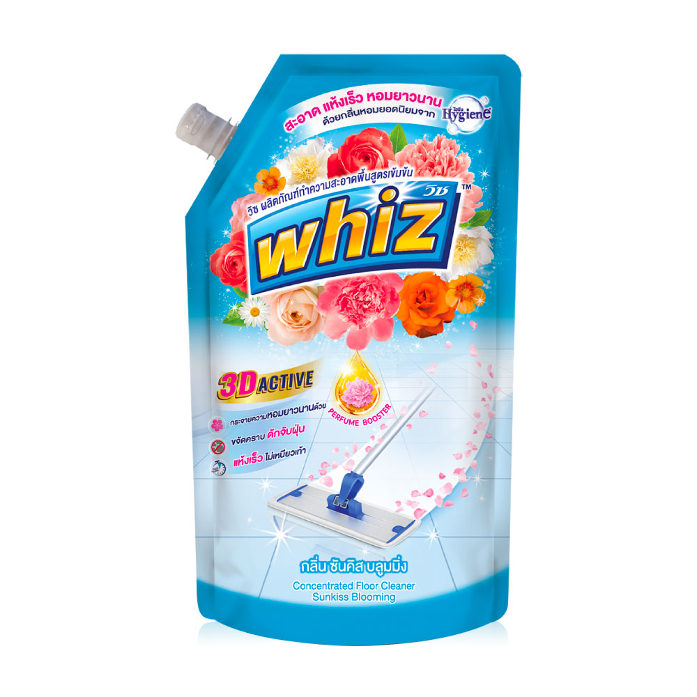 Whiz Floor Cleaner 3D Active 650ml #Sunkiss Blooming