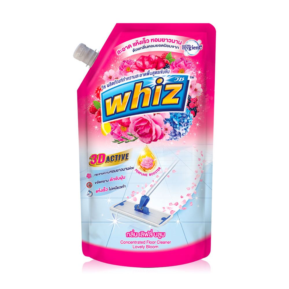 Whiz Floor Cleaner 3D Active 650ml #Lovely Bloom