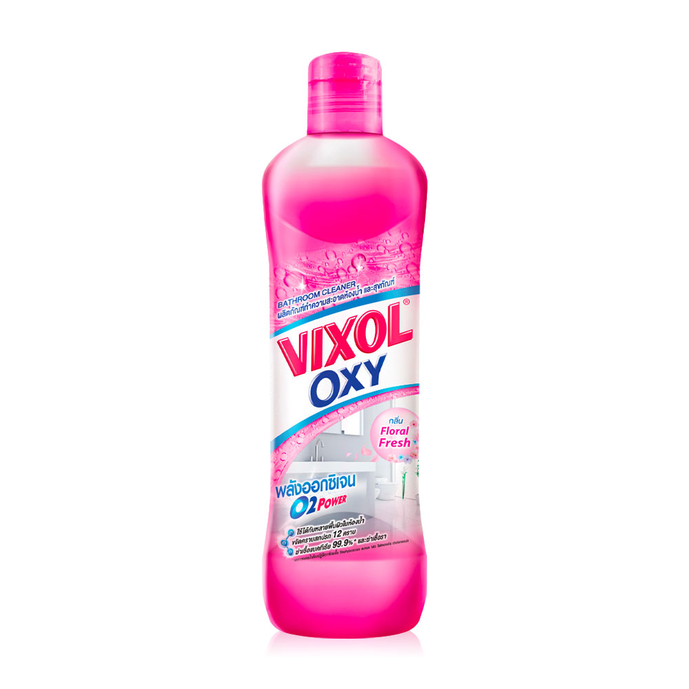 Vixol Oxy Bathroom Cleaner Floral Fresh 700ml #Pink