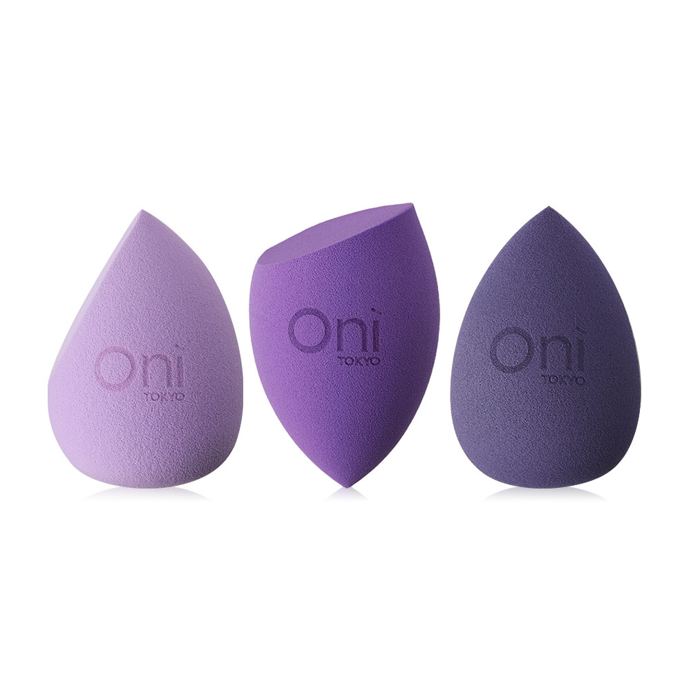 Oni Heartbeat Sponge Gift Box 3pcs #Purple