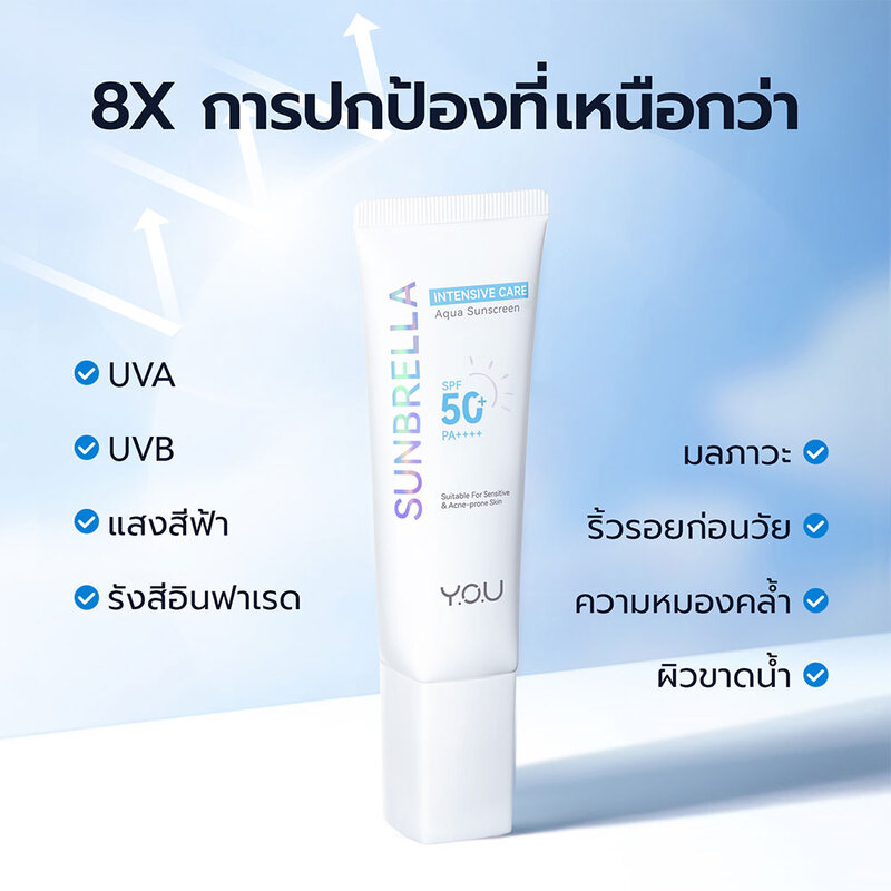 Y.O.U Sunbrella Intensive Care Aqua Sunscreen SPF50+ PA++++ 40g