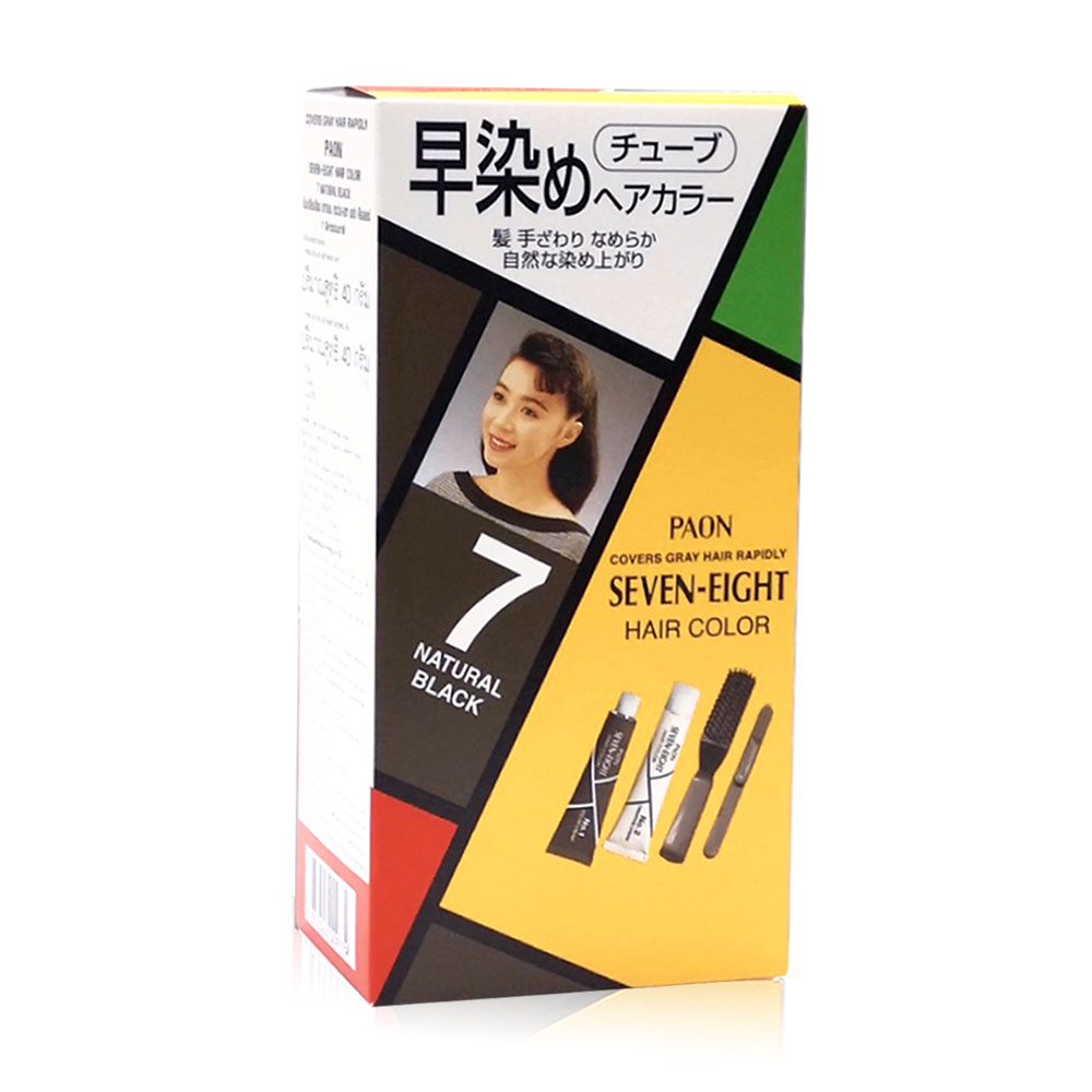 PAON Seven-Eight Permanent Hair Color #B7 Natural Black