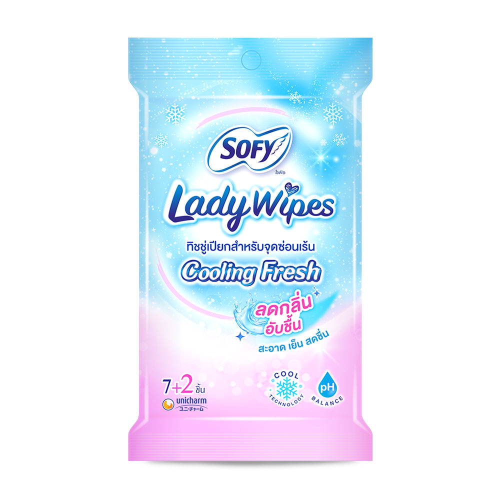 Sofy Lady Wipes Cooling Fresh 9 Sheets